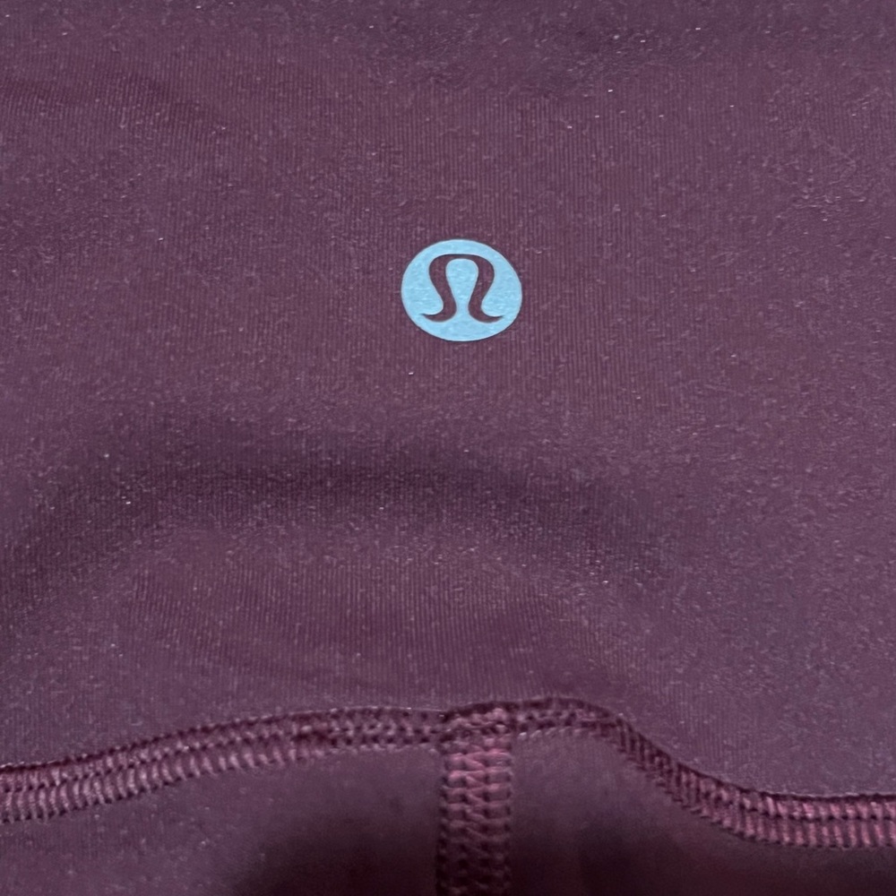 Lululemon Burgundy Leggings Size 6 - Picture 3 of 9